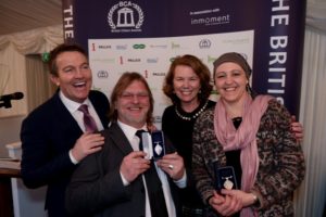 Bradley Walsh, Sandy Kerr, Alison Eddy and Martha Lester-Cribb at the British Citizen Awards